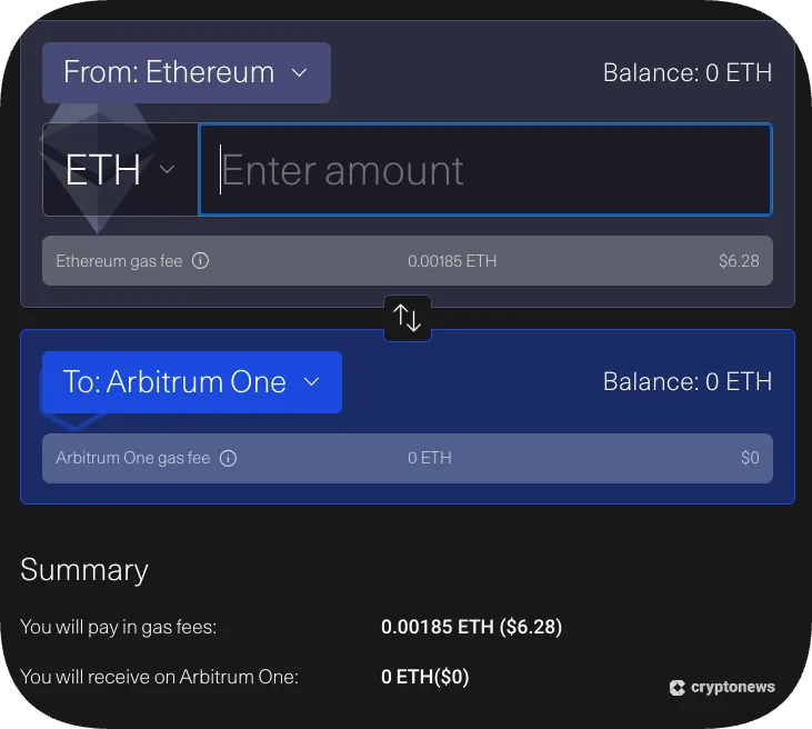 example of How Much Does It Cost to Bridge Crypto