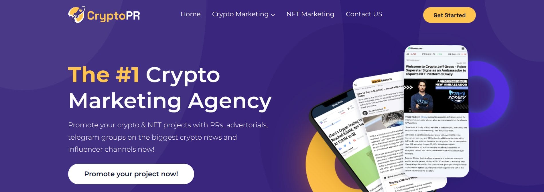 cryptopr crypto marketing agency