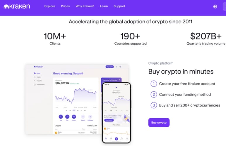 Buy and sell over 300 cryptocurrencies directly from your mobile with Kraken!