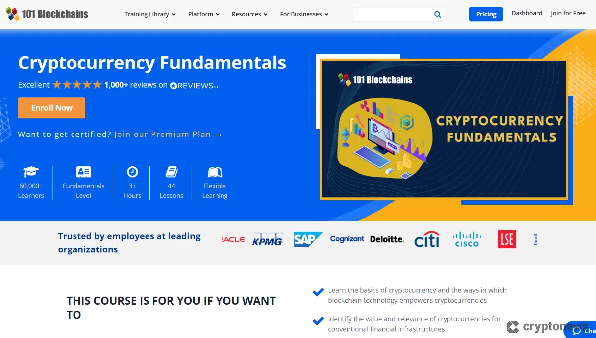 101 blockchains crypto course