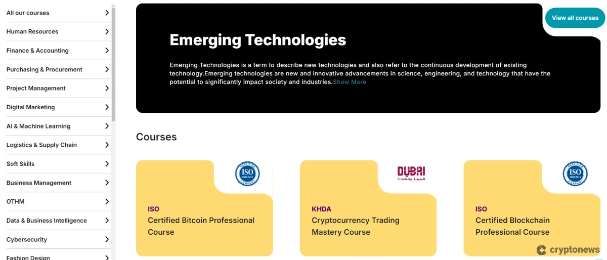 Learners Point cryptocurrency courses