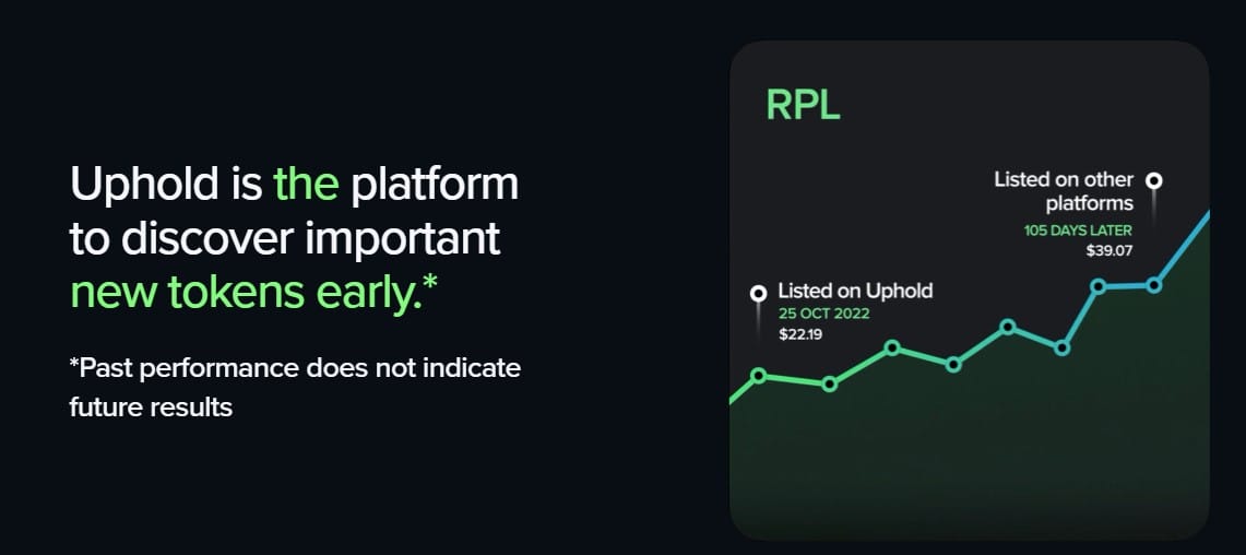 uphold early listing