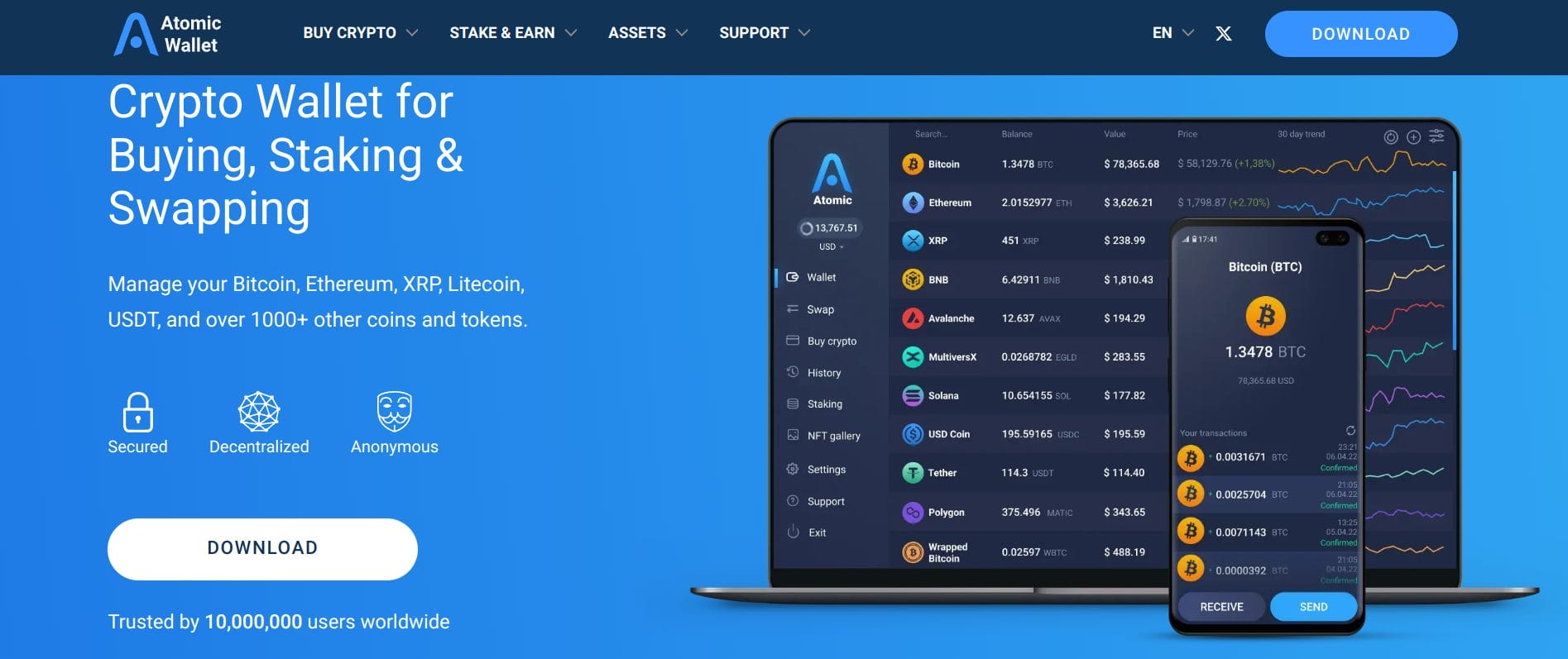 atomic wallet homepage