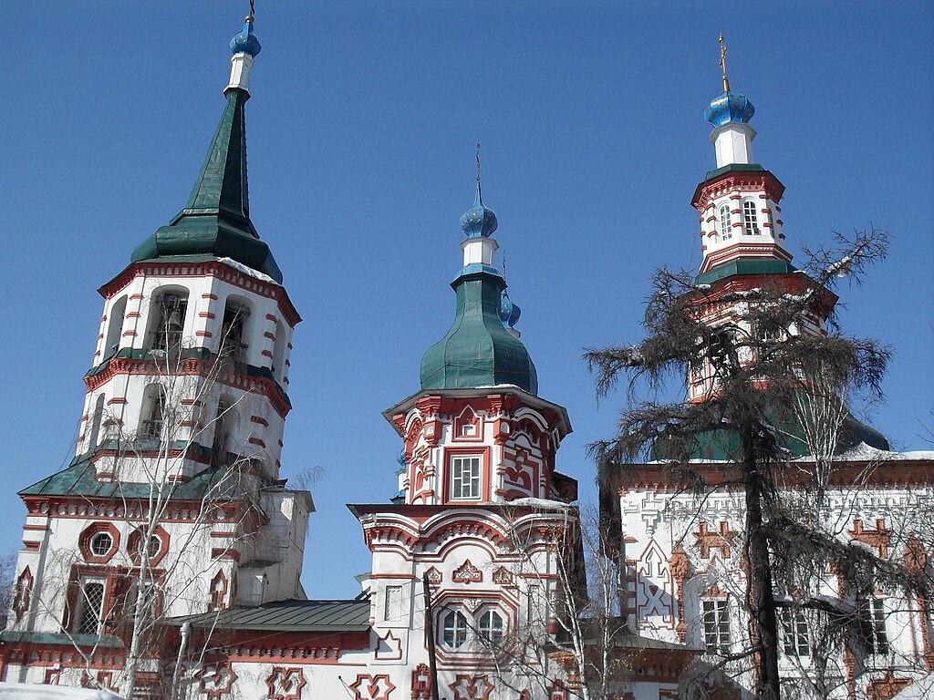 A church in central Irkutsk, Russia.