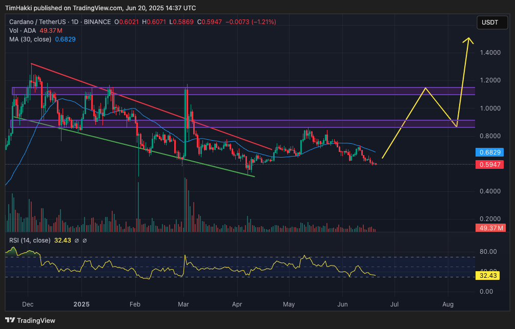 Cardano kurssi 2025