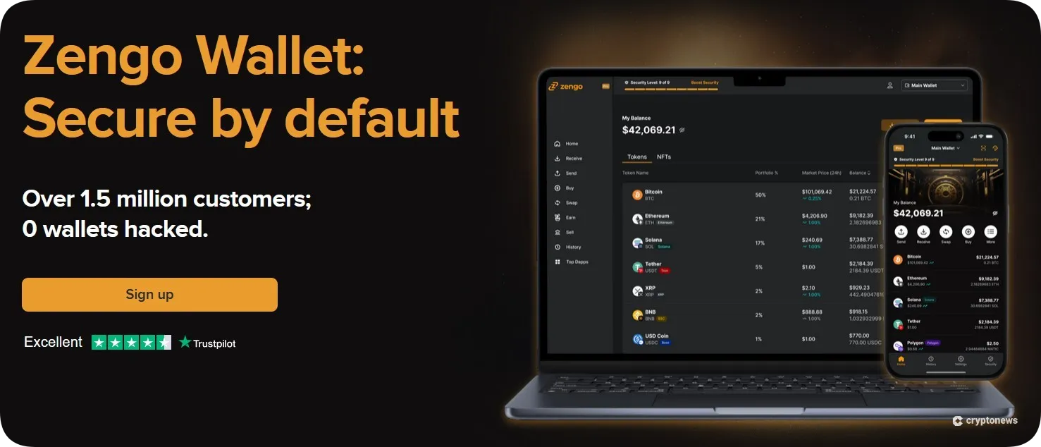 zengo wallet website homepage