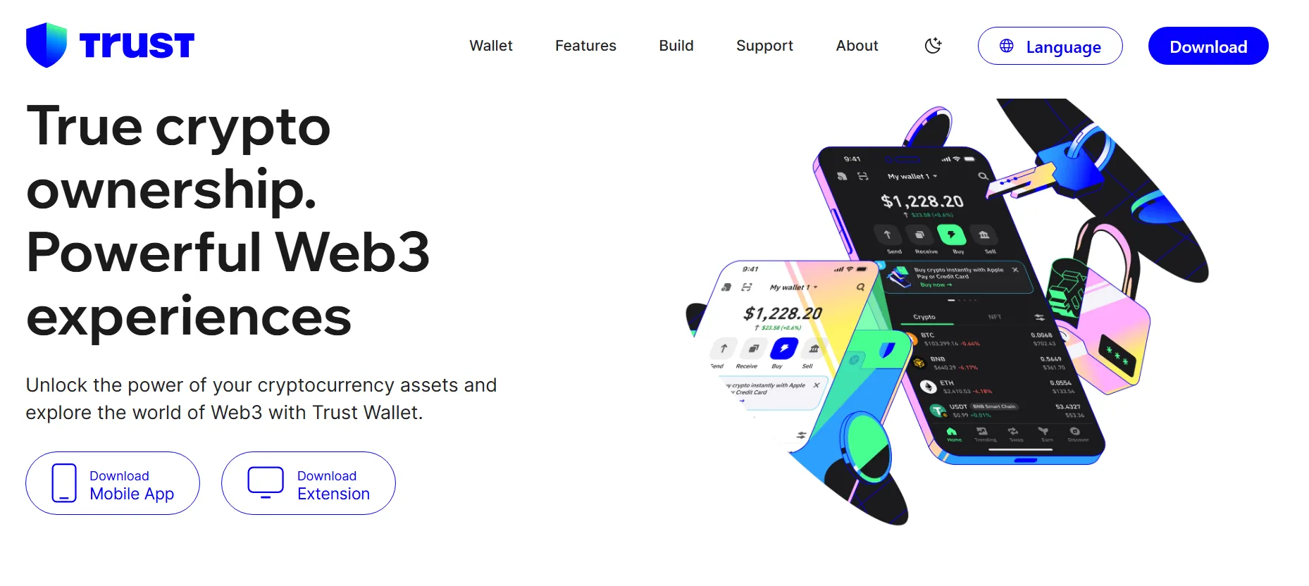 trust wallet home page