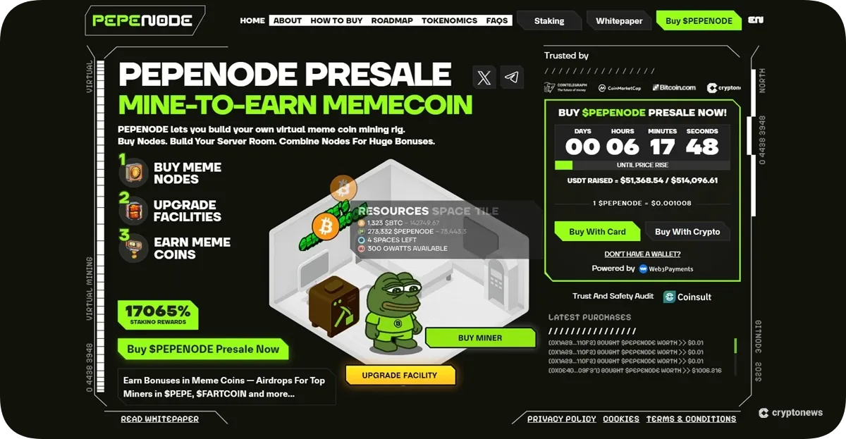 PEPENODE presale