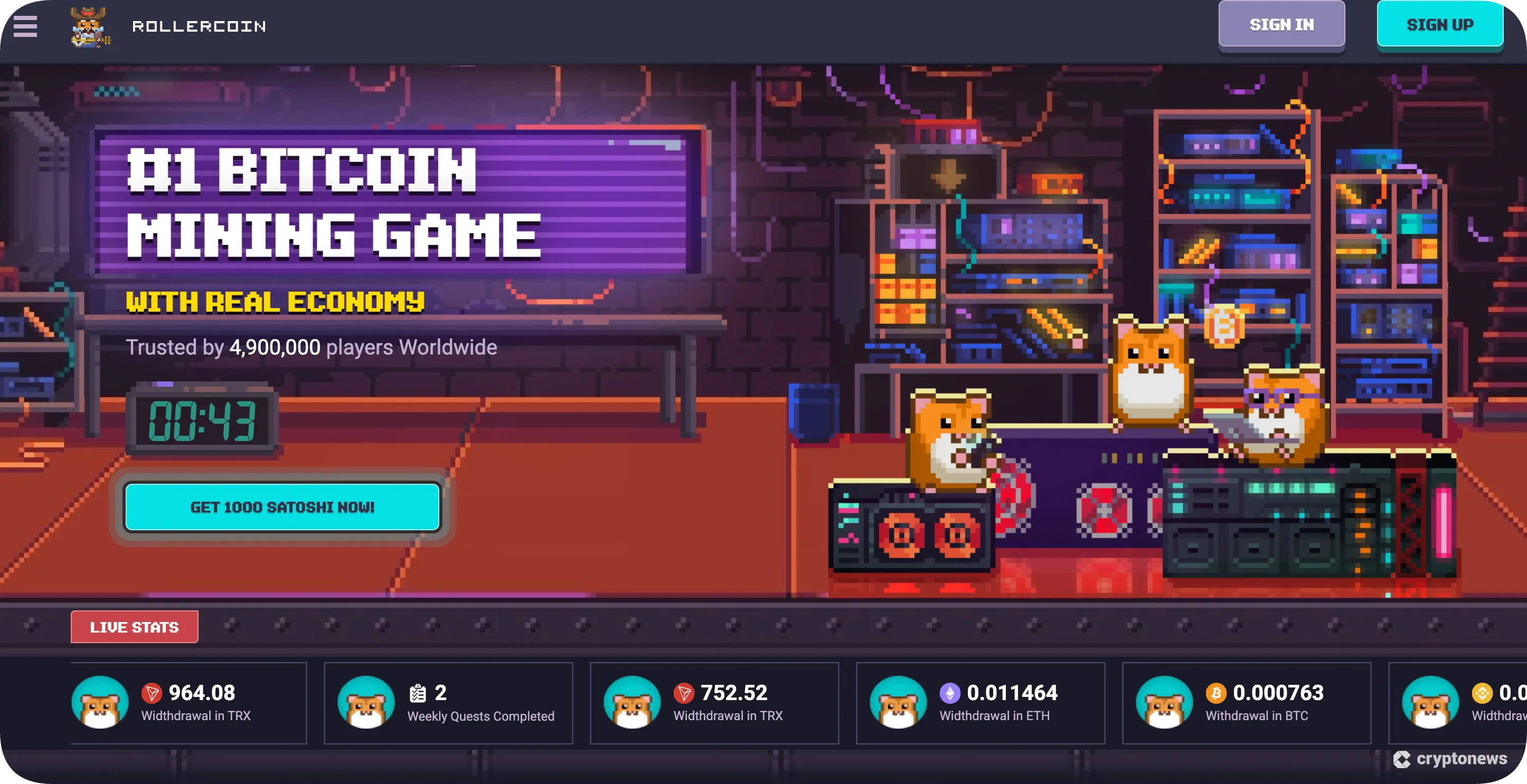 rollercoin, one of the best cryptocurrency faucets in 2025