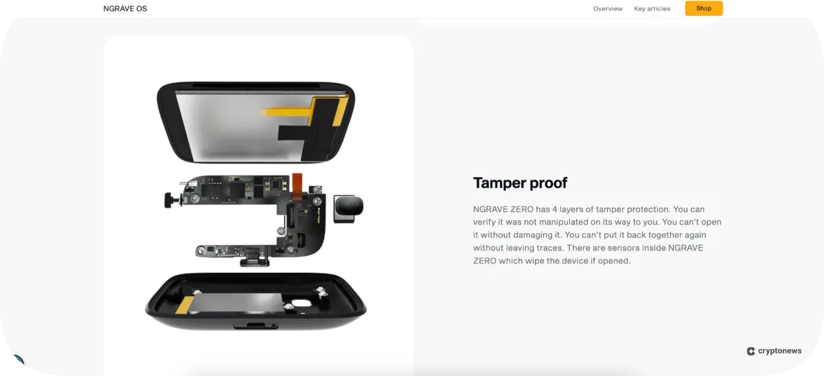ngrave has a tamper proof design