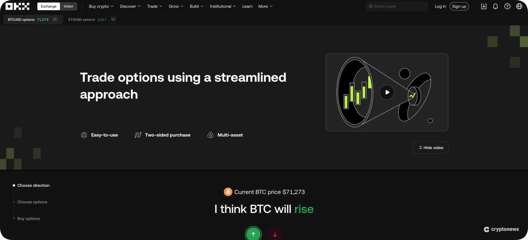 OKX simple options