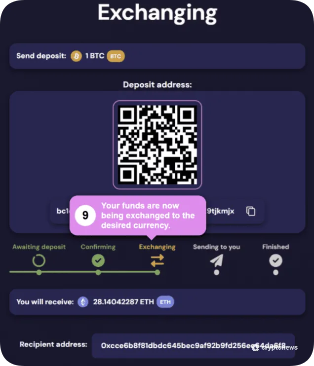 GhostSwap transaction process