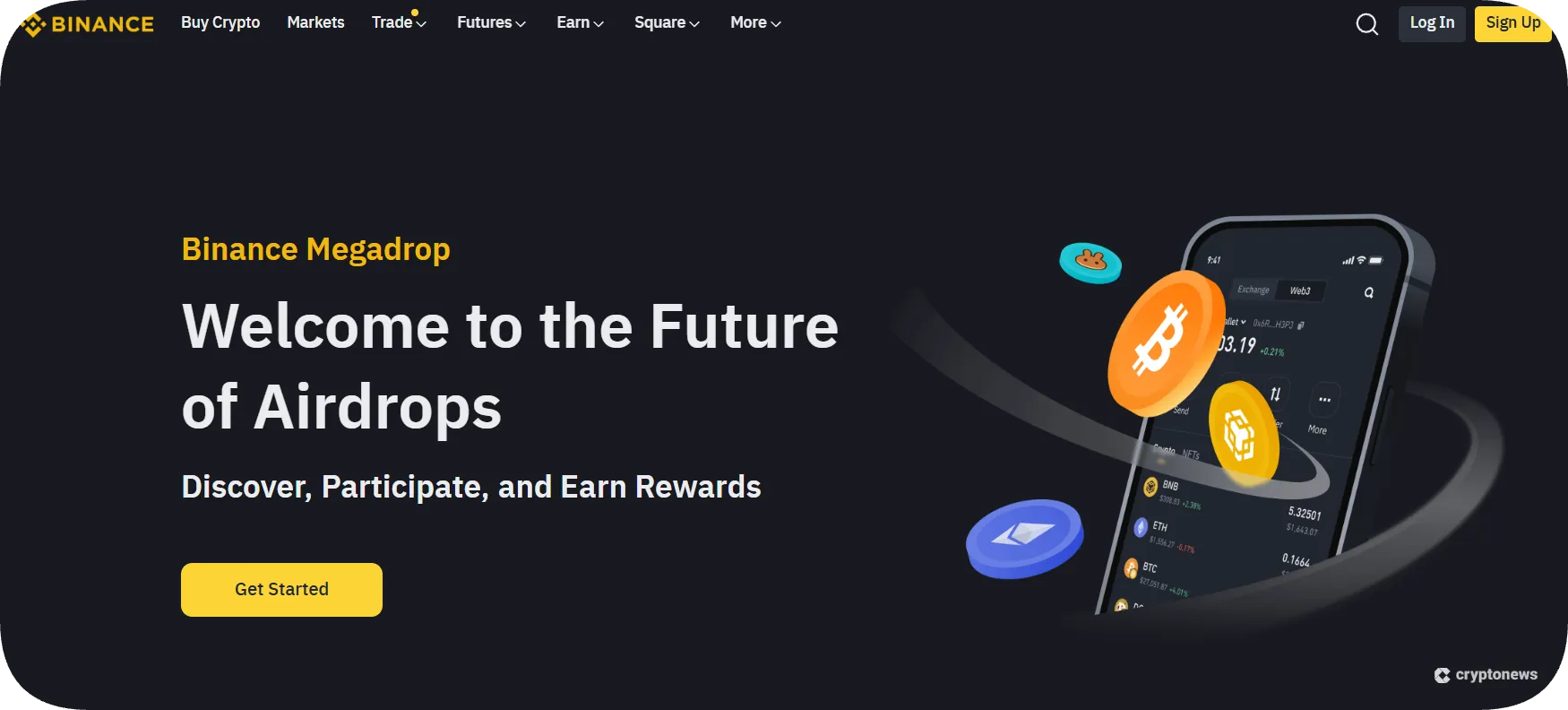 binance is one of the top crypto giveaway