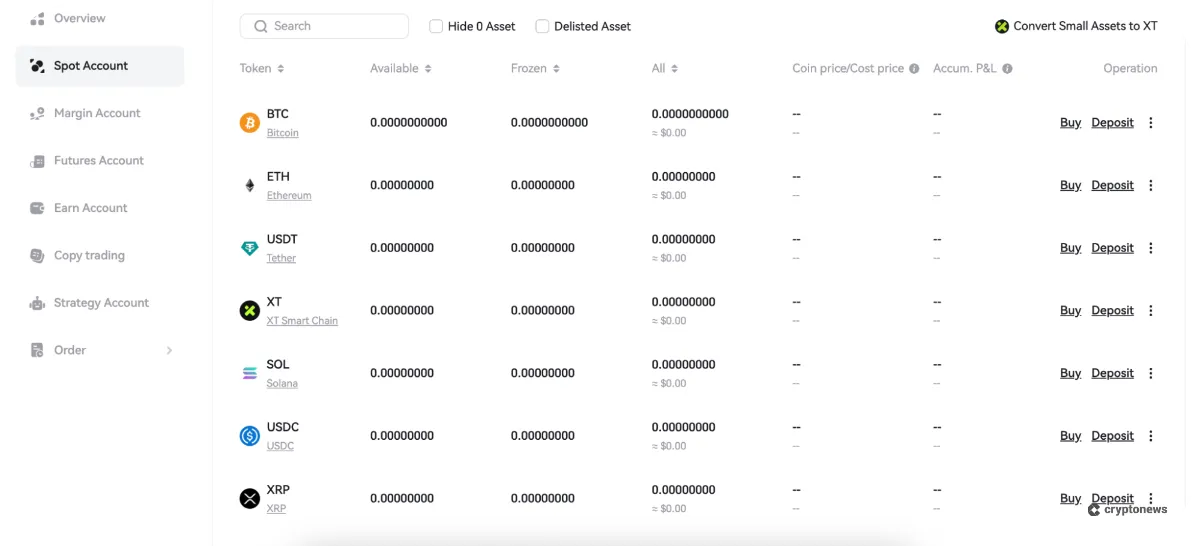 Withdraw Funds From XT Exchange