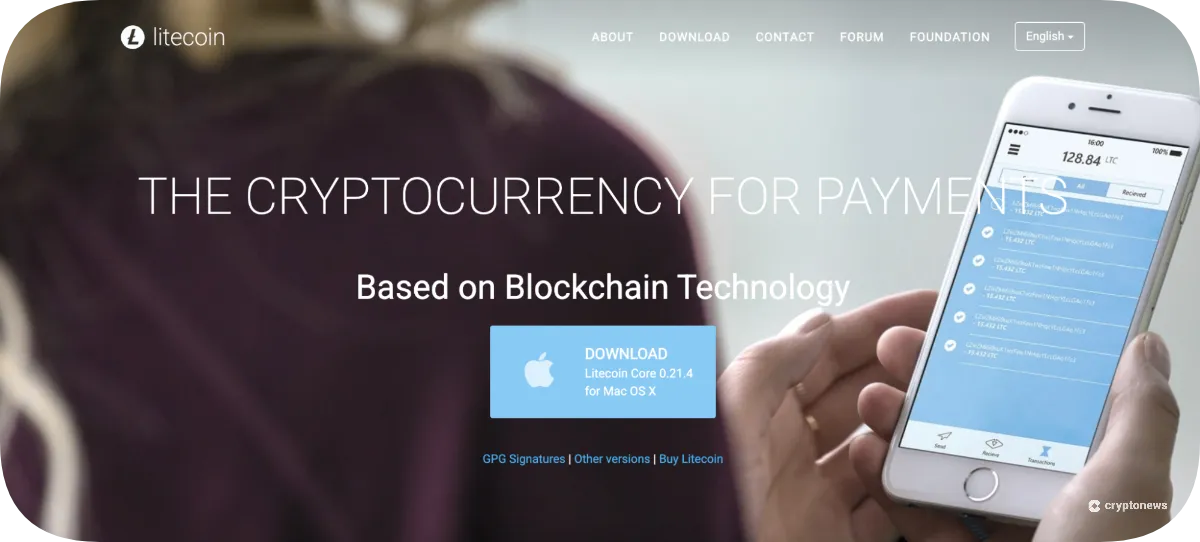 litecoin payments based on blockchain technology