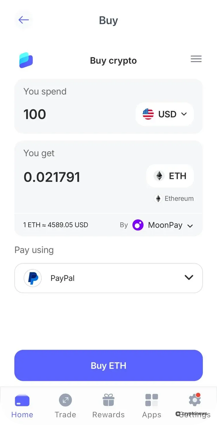 best wallet crypto on ramp