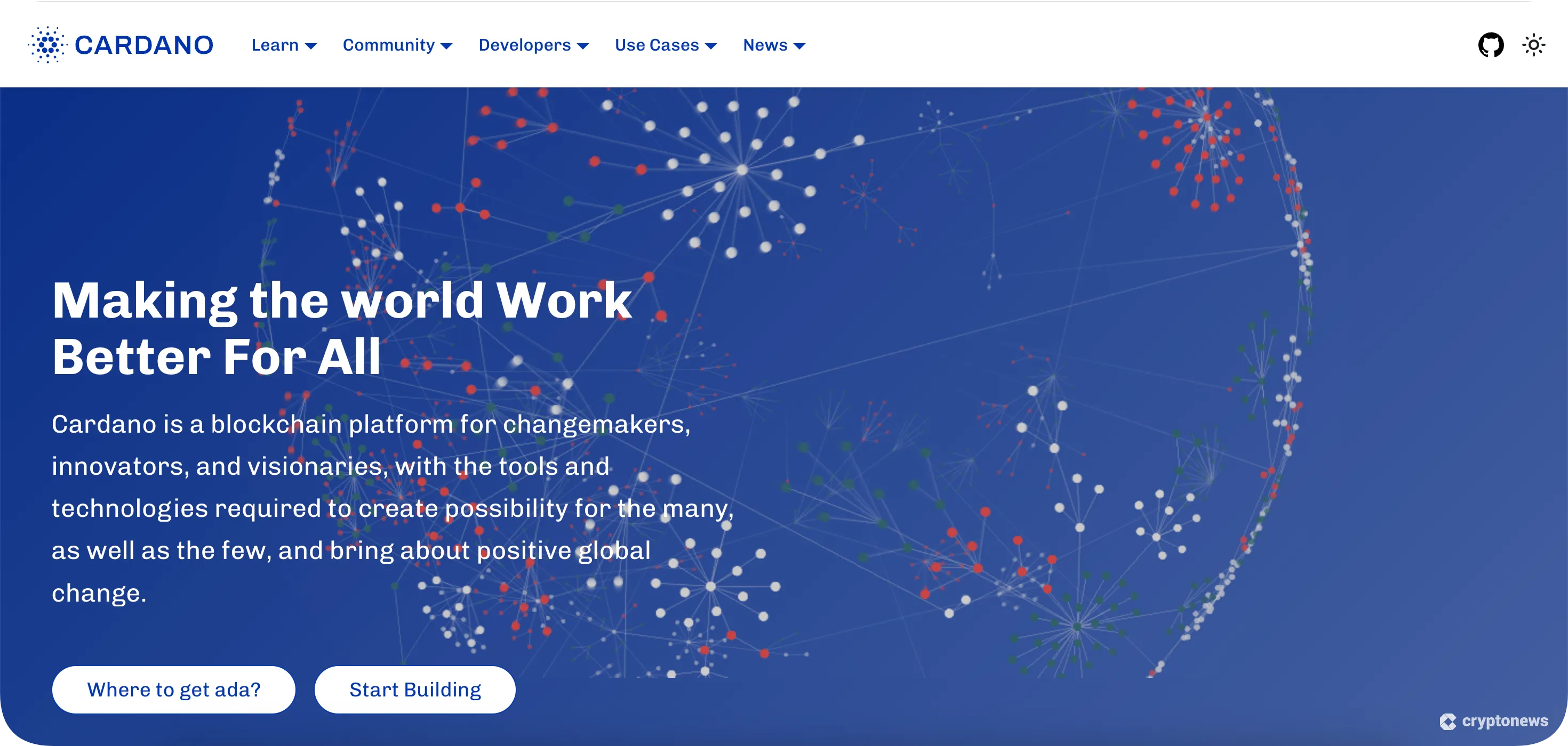 cardano homepage