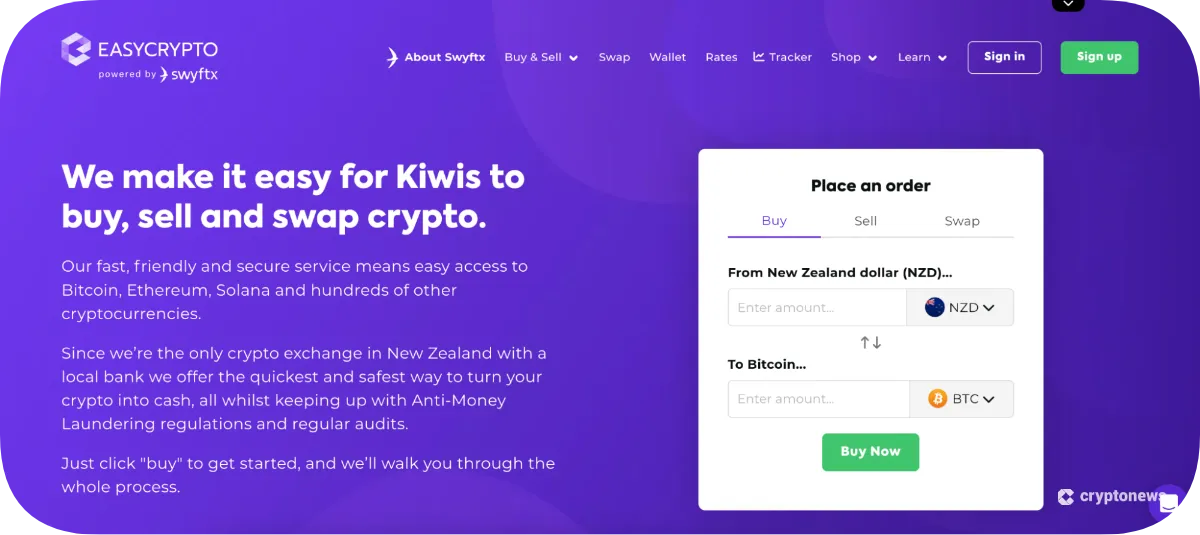 EasyCrypto homepage