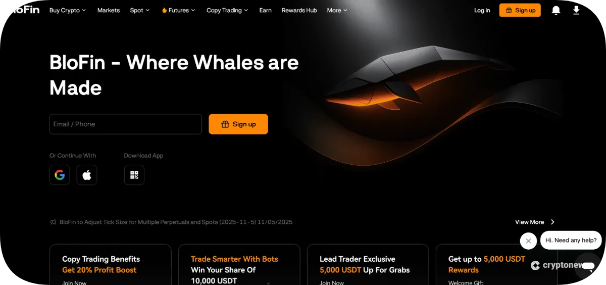 blofin homepage
