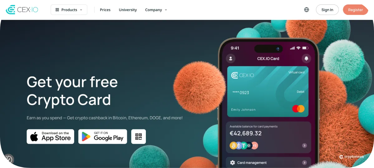 CEX.IO Card