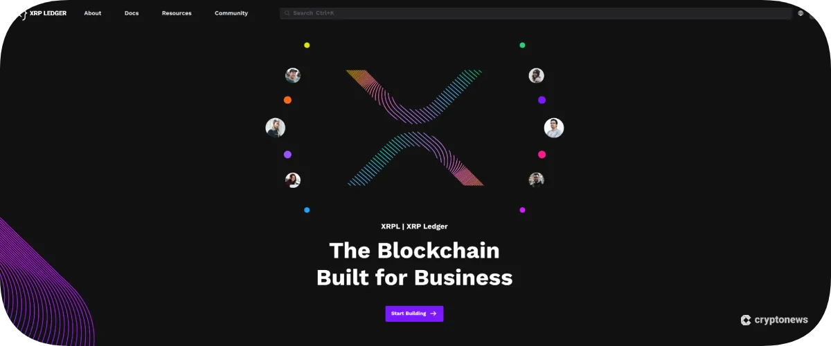 XRP Ledger homepage