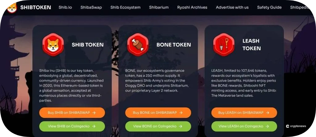 shiba inu homepage
