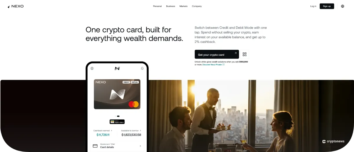 nexo homepage