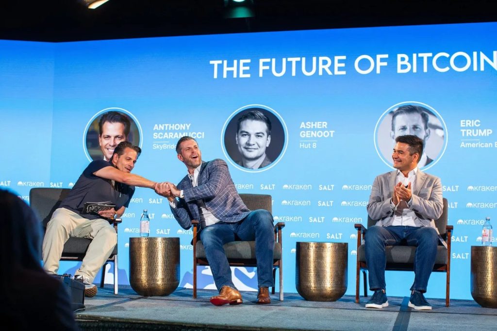 Scaramucci Family Pours $100M Into Trump Sons' Bitcoin Mining Firm