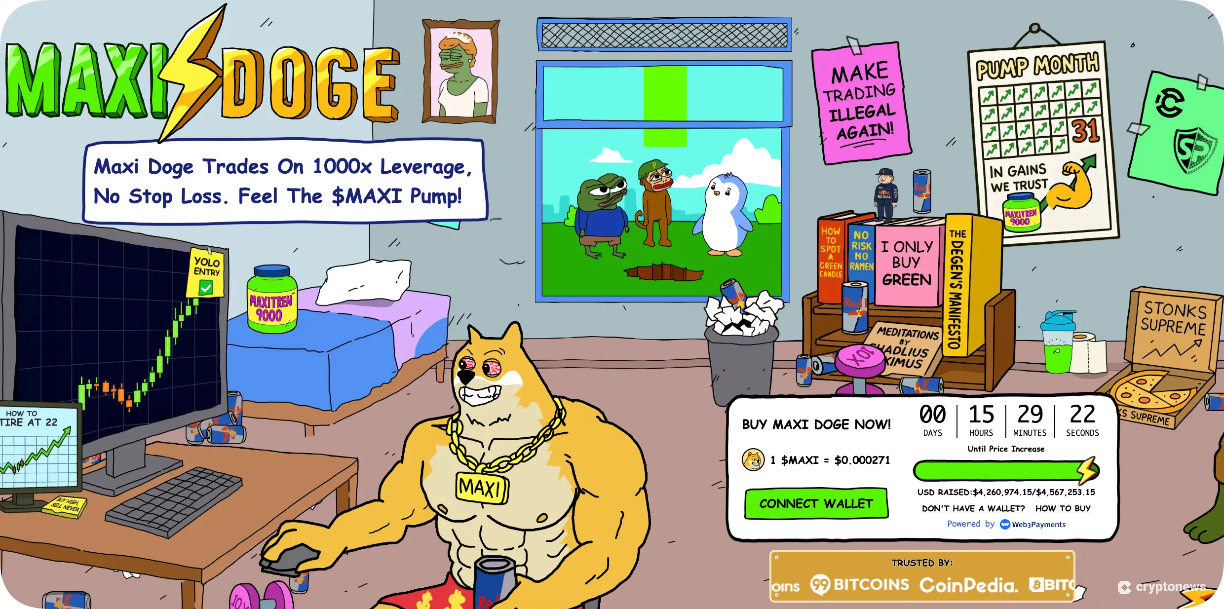 Maxi doge is one of the top growing cryptos in 2025