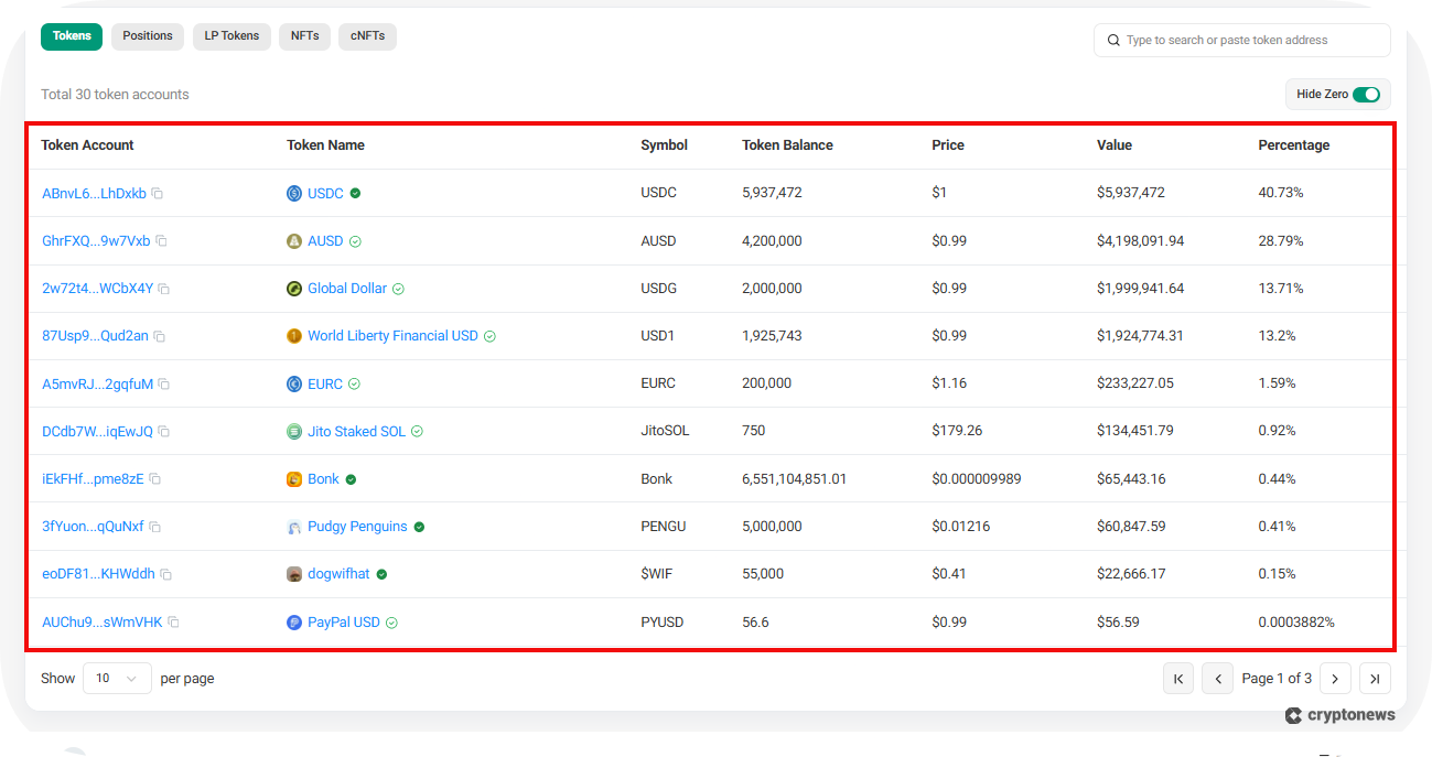 solana wallet analysis