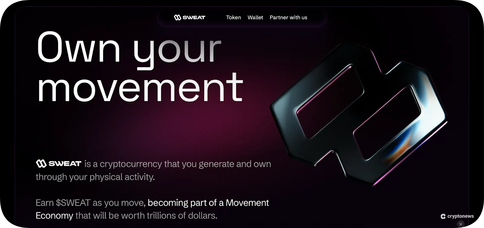 sweat homepage