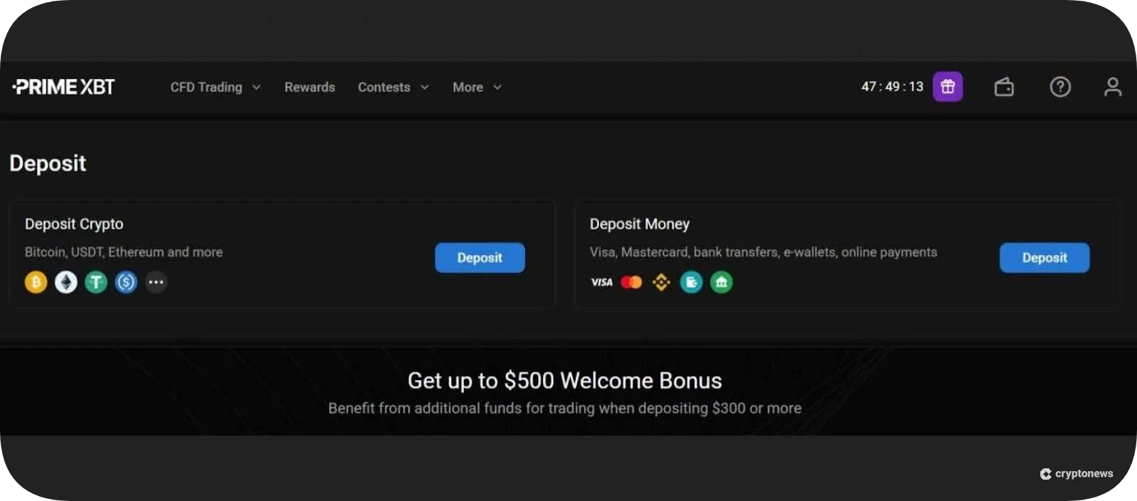 make a deposit