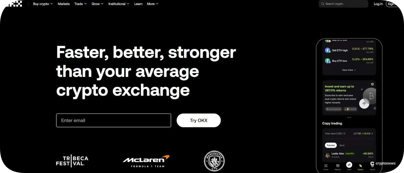 OKX homepage