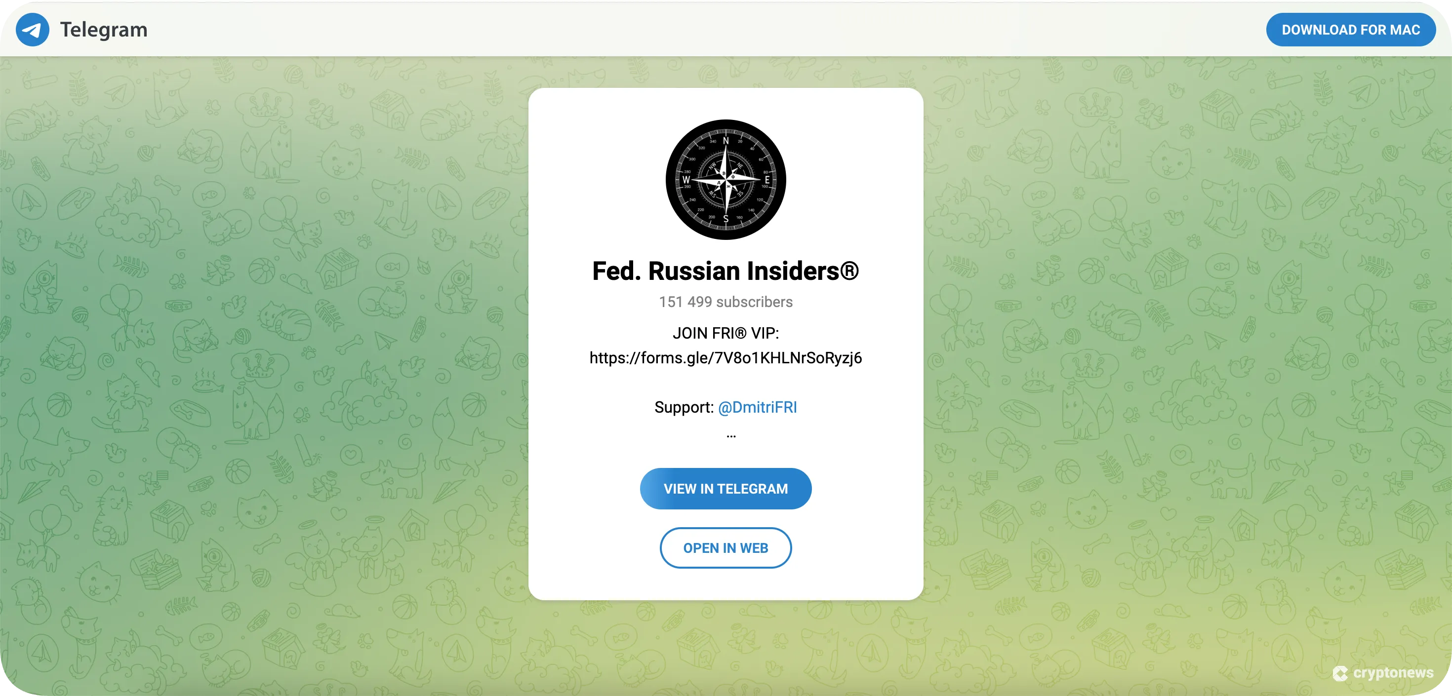 fed russian insider telegram channel