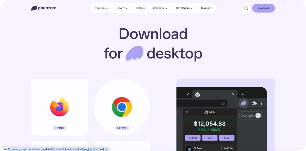 phantom wallet download page