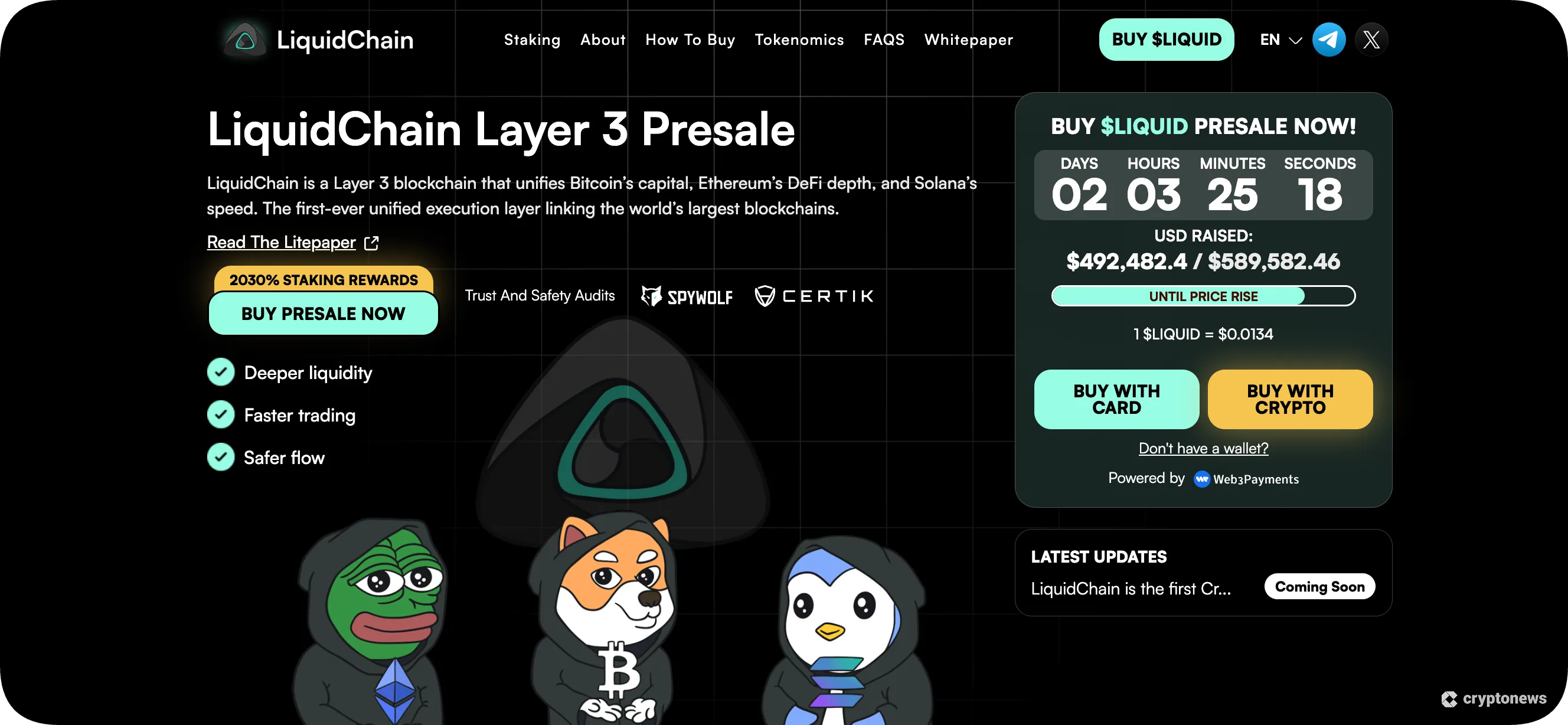 liquid chain low cap crypto january 2026