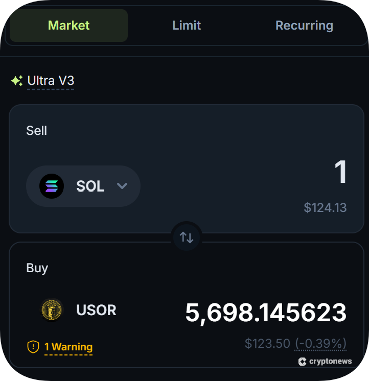 Swap SOL for USOR