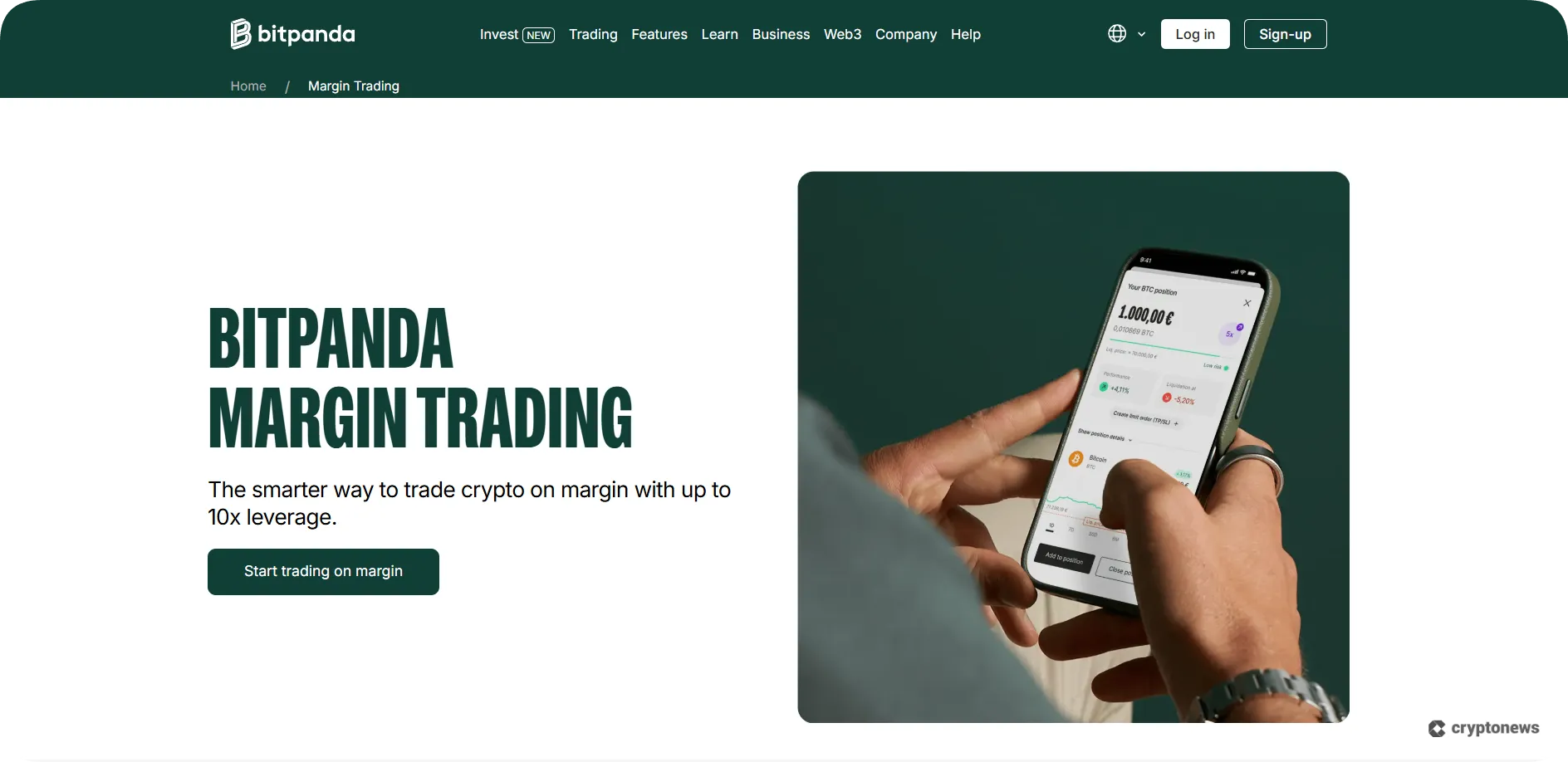 bitpanda, margin trading