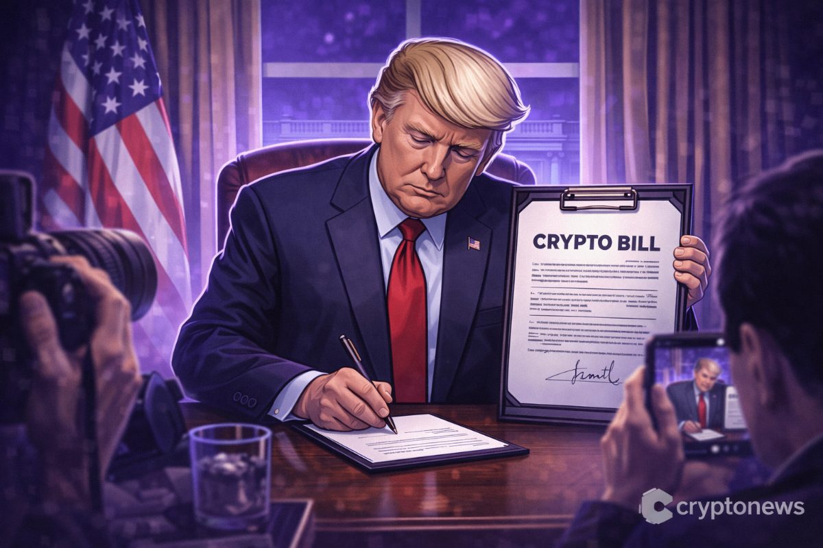 Trump says a major crypto market structure bill is close to passing, ending the SEC–CFTC turf war & reshaping digital asset in the U.S.