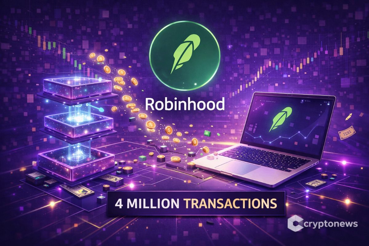 Robinhood new Layer-2 testnet processes 4M transactions in 7 days as the firm doubles down on tokenized stocks and crypto.