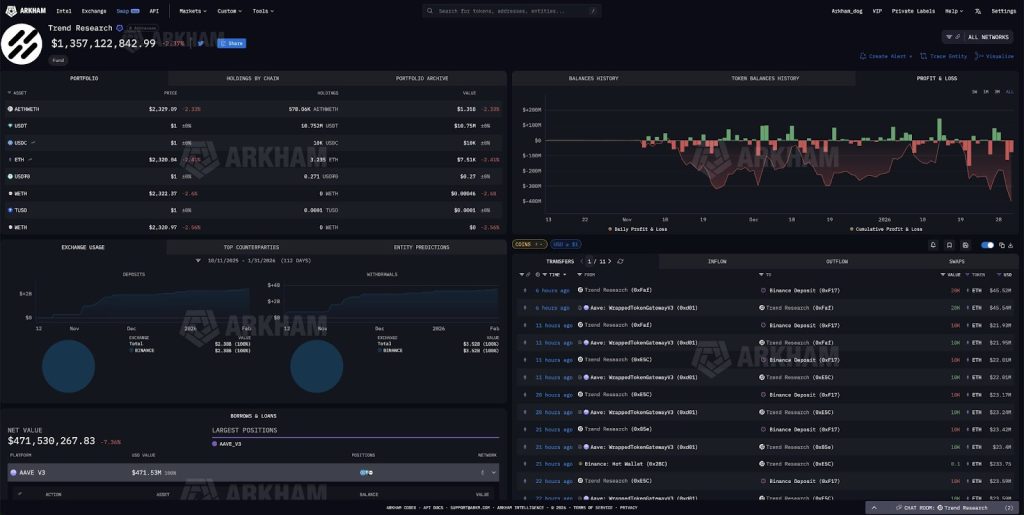 Ethereum Price Prediction - Arkham History Image