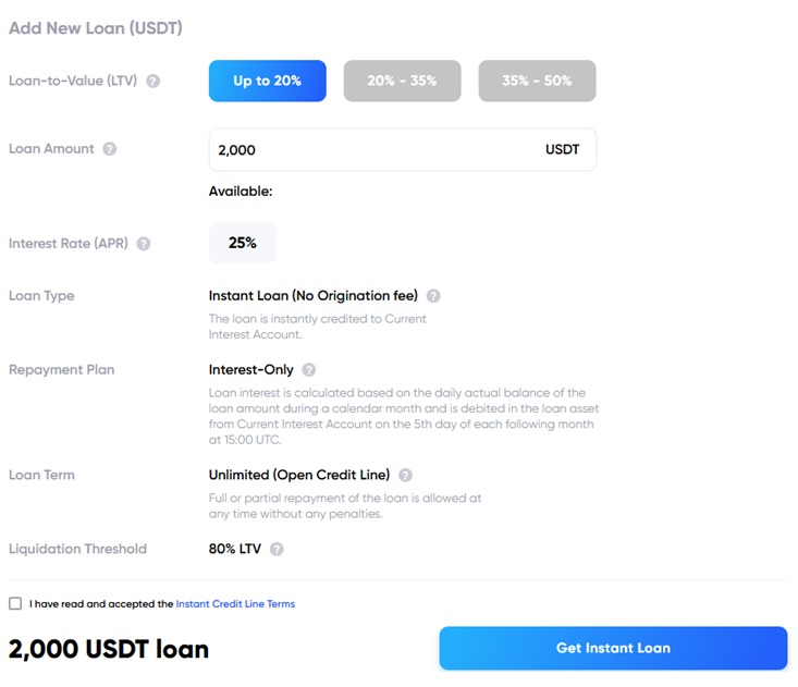 CoinDepo loan