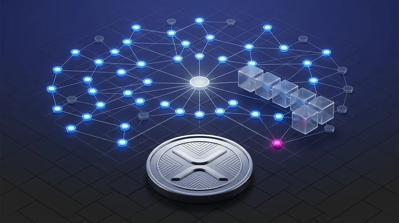 XRP-inspired digital asset beside a validator network approaching a major ledger upgrade