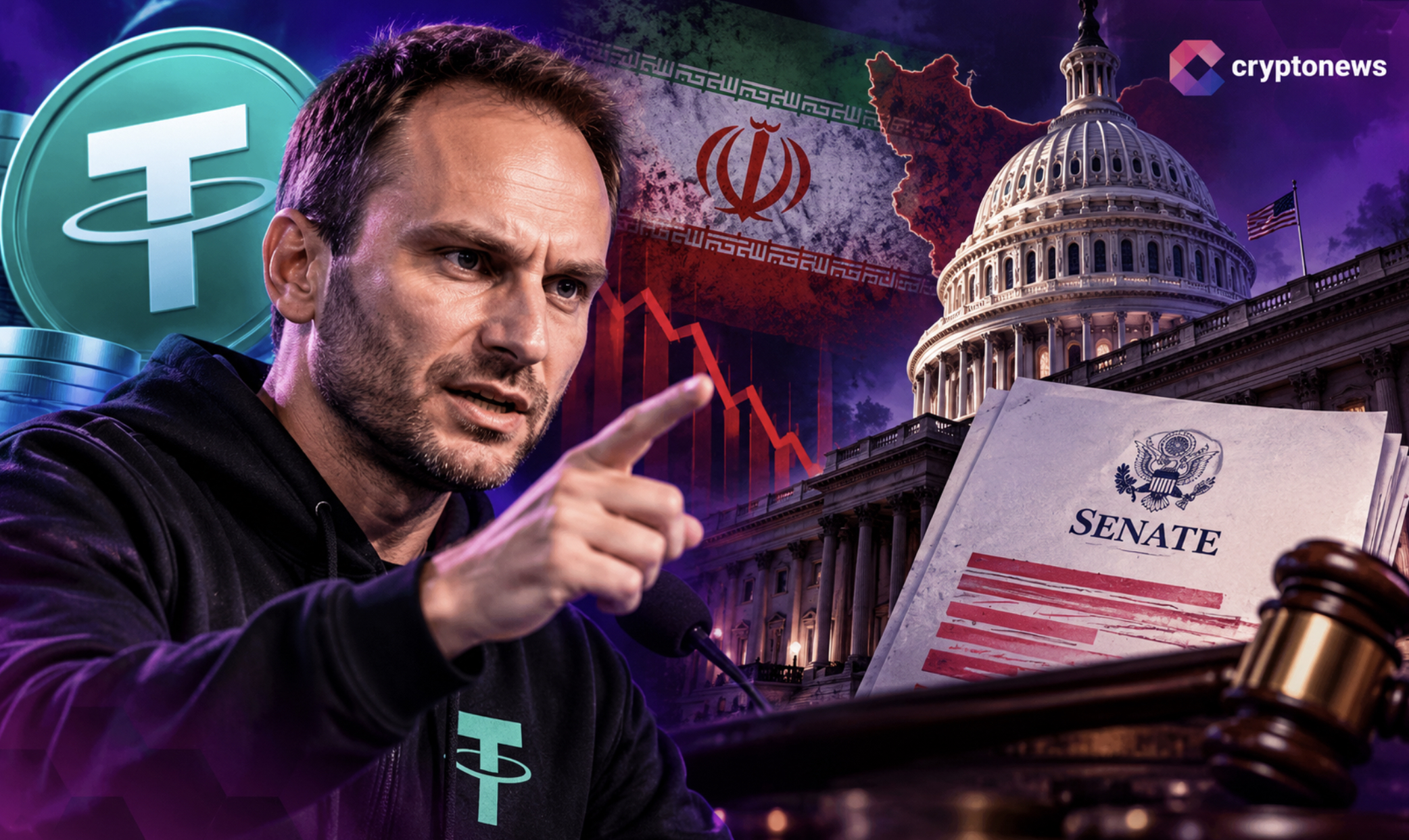 Tether faces Senate scrutiny after a report questioned Iran linked wallet freezes and referrals raised potential sanctions and violations.