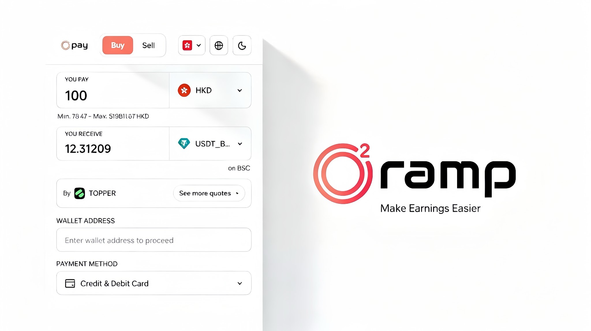 O2Ramp: A Liquidity Provider for Payment Platforms
