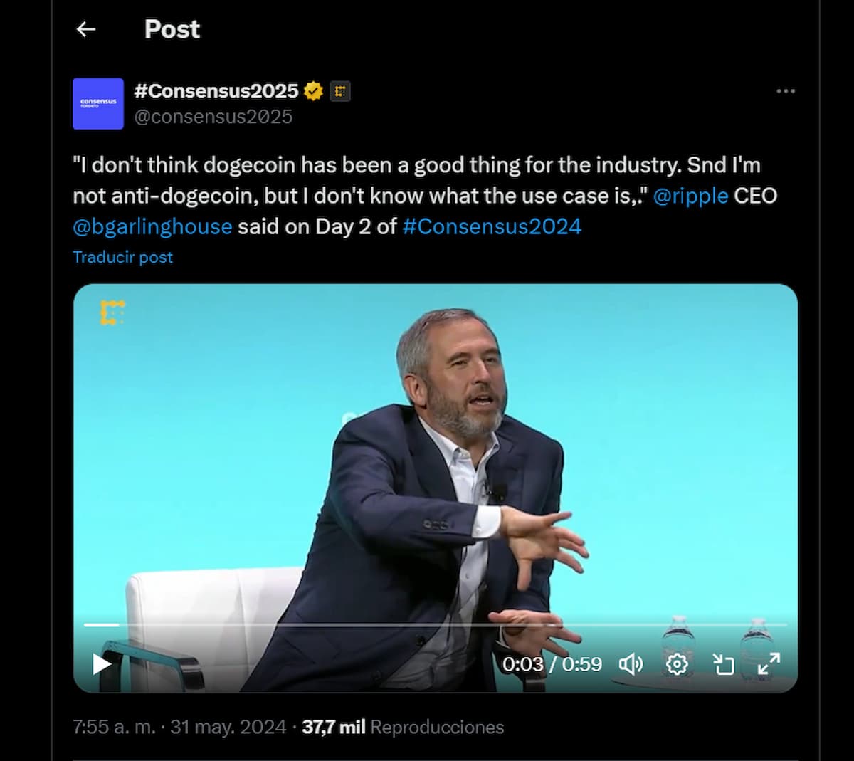 bgarlinghouse sobre dogecoin