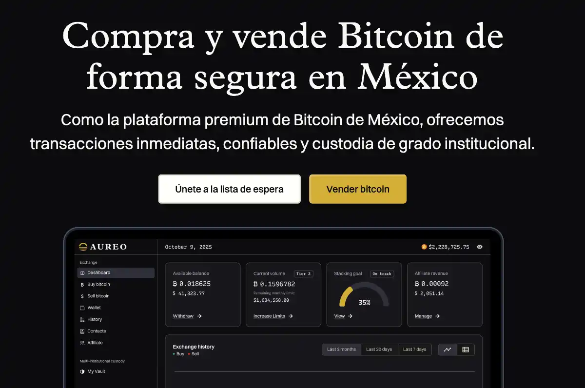 Aureo recauda más de un millón para escalar su plataforma de comercio con Bitcoin