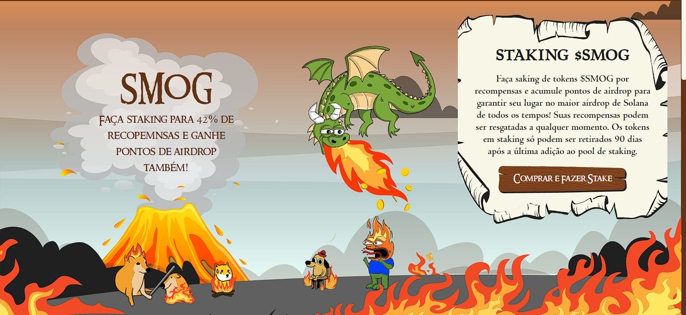 Previsão de preço smog para staking