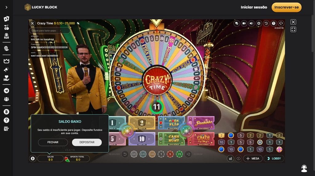 Jogar Crazy Tiem com criptomoedas