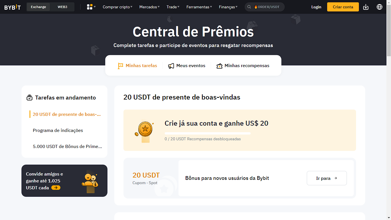 Destaque entre as plataformas que pagam por cadastro, a corretora ByBit oferece diversas recompensas aos clientes. Entenda